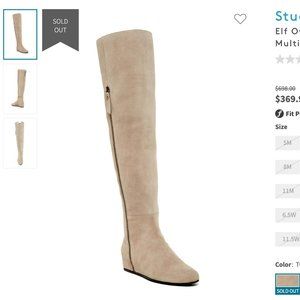 Stuart Weitzman — Elf Over-the-knee Zip Wedge Boot